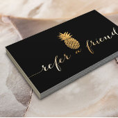 Kaart verwijzing | Modern Gold Script en ananas