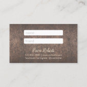 Kaart verwijzing | Modern marmer Gold-script (Achterkant)