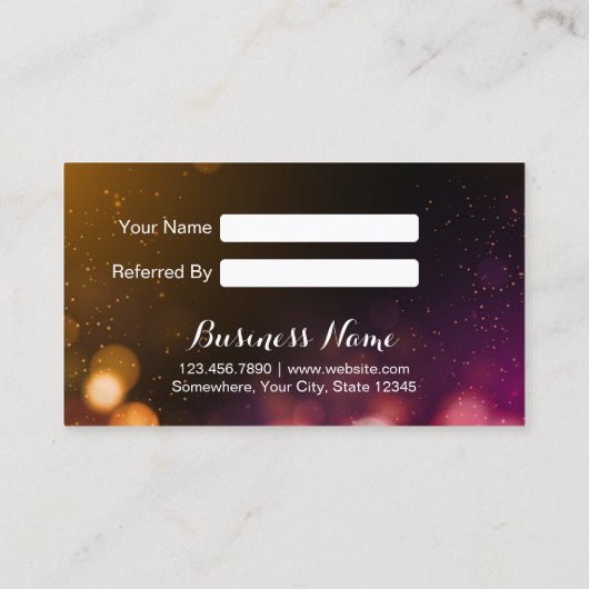 Kaart verwijzing | Modern Sparkles Salon Spa (Achterkant)