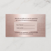 Kaart verwijzing | Moderne Roos Gold Dentist Denta (Achterkant)