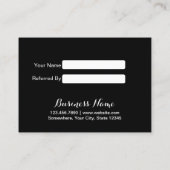 Kaart verwijzing | Moderne Stippen Gold Script (Achterkant)