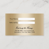 Kaart verwijzing | Moderne Stippen voor zwarte en  (Achterkant)