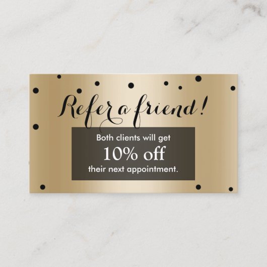 Kaart verwijzing | Moderne Stippen voor zwarte en (Voorkant)