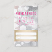 Kaart verwijzing | Moderne zilver- en Gold Hair-li (Voorkant)