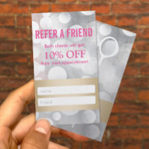 Kaart verwijzing | Moderne zilver- en Gold Hair-li