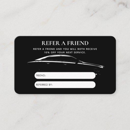 Kaart Verwijzing naar automatische reparatie autom Visitekaartje (Voorkant)