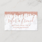 Kaart verwijzing | Roos Gold Driving White marble (Voorkant)