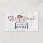 Kaart verwijzing |Roos Gold White Marble Beauty Sa (Voorkant)