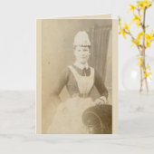 Kaart —Victoriaans verpleegkundige (Gele Bloem)