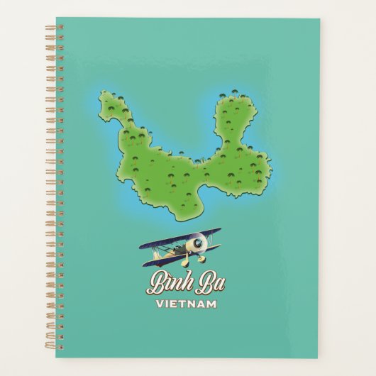 kaart Vietnam van Bình Ba Island Planner (Voorkant)