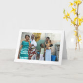 Kaart, "Vijf Meisjes en Vrouwen " Kaart (Gele Bloem)