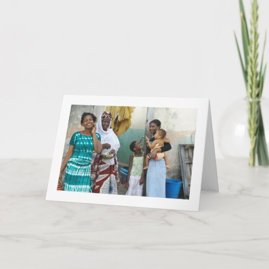 Kaart, "Vijf Meisjes en Vrouwen " Kaart (Voorkant)