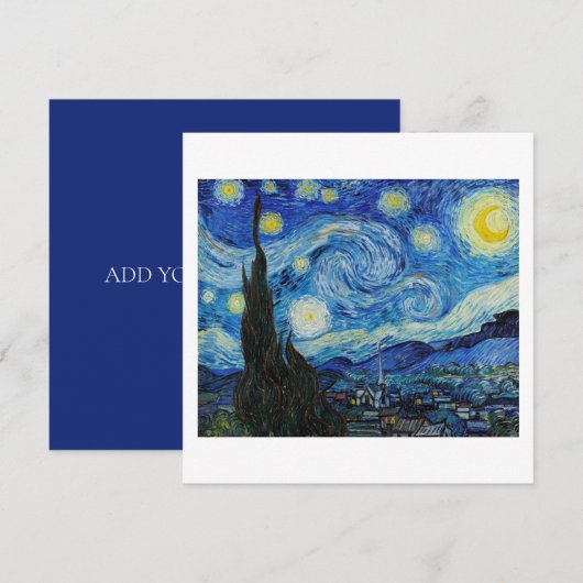 KAART : VINCENT VAN GOGH (Voorkant / Achterkant)