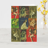 Kaart Vintage feiries (Gele Bloem)