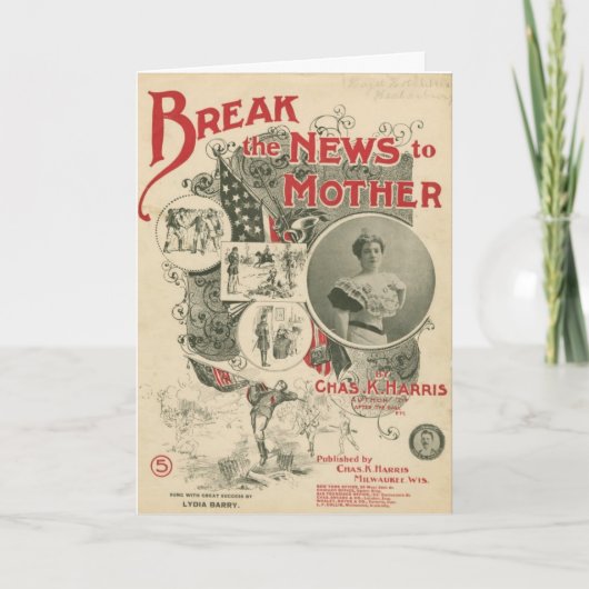 Kaart - Vintage "We hebben een baby" (Voorkant)