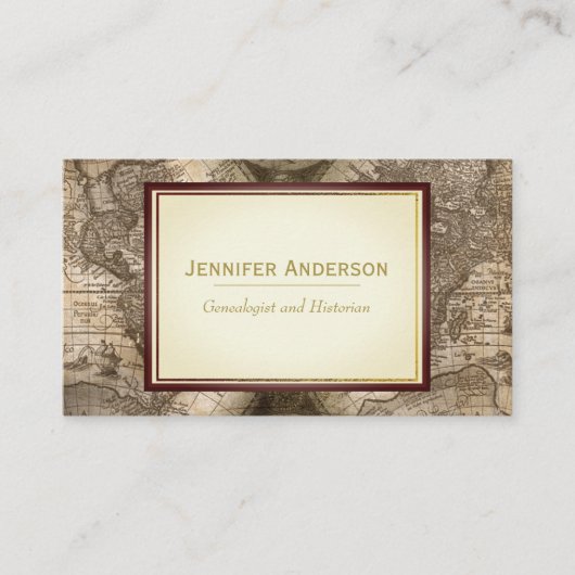 kaart visitekaartje (Voorkant)