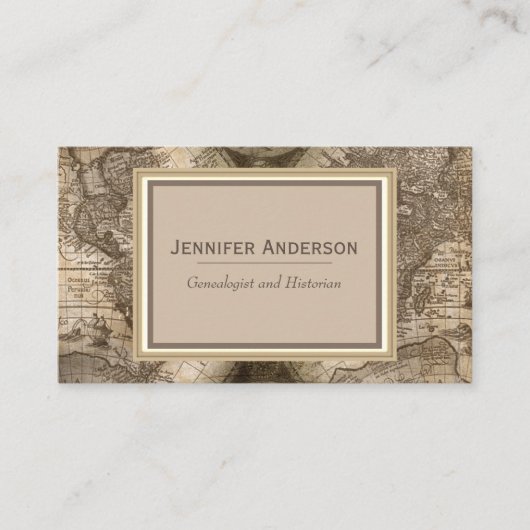  kaart visitekaartje (Voorkant)