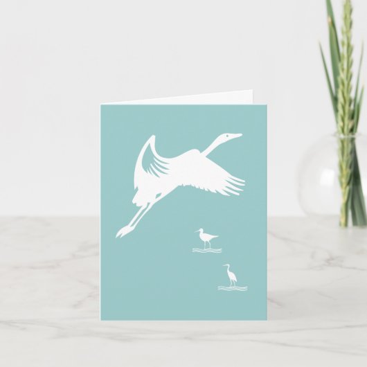 Kaart - Vogel tijdens de vlucht (Voorkant)
