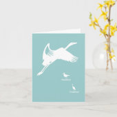 Kaart - Vogel tijdens de vlucht (Gele Bloem)