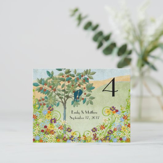 Kaart  vogeltrek-weddenschapsnummer (Staand voorkant)