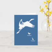 Kaart - Vogelvliegtuig in vlucht (Gele Bloem)