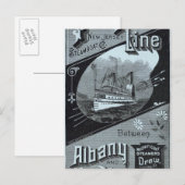 Kaart Volkeren Lijn Steamers (Voorkant / Achterkant)