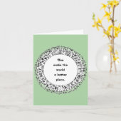 Kaart Volunteer Appreciation (Gele Bloem)