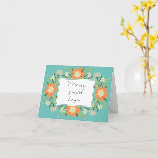 Kaart Volunteer Appreciation (Gele Bloem)