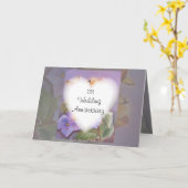 kaart voor 1e huwelijksverjaardag (Gele Bloem)