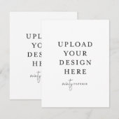 kaart voor 4,25 x 5,5-inch behuizing - Portret (Voorkant / Achterkant)