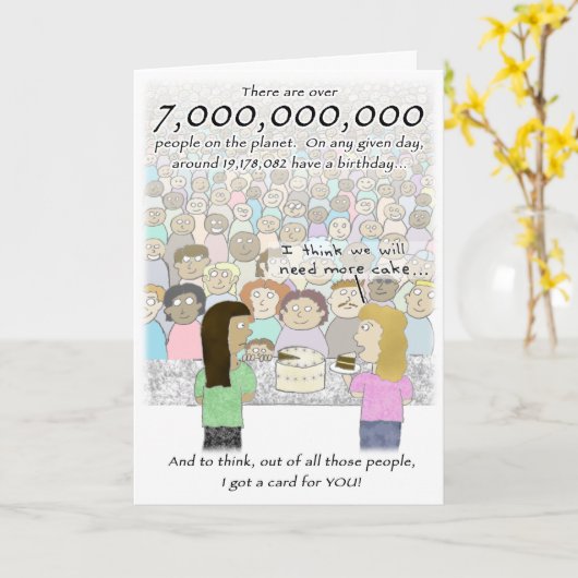 kaart voor 7 miljard mensen (Gele Bloem)