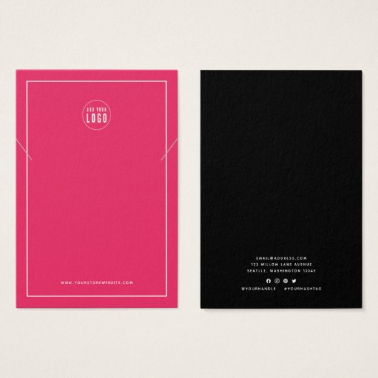 Kaart voor aangepaste kleurenweergave van Logo-ran (Voorkant /achterkant)