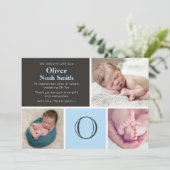 Kaart voor aankondiging/gebed van dank voor nieuwe (Staand voorkant)