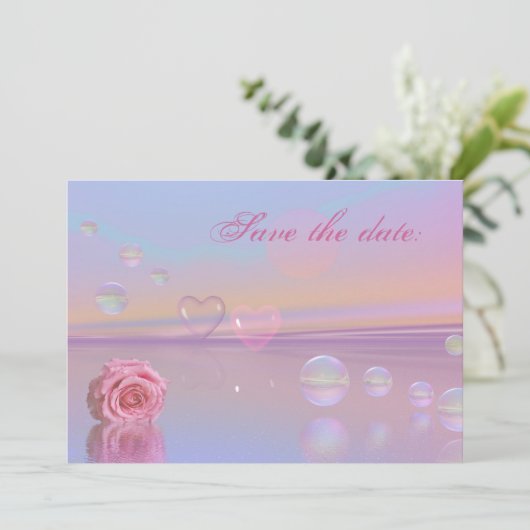 Kaart voor aankondiging van reservering van de dat (Staand voorkant)