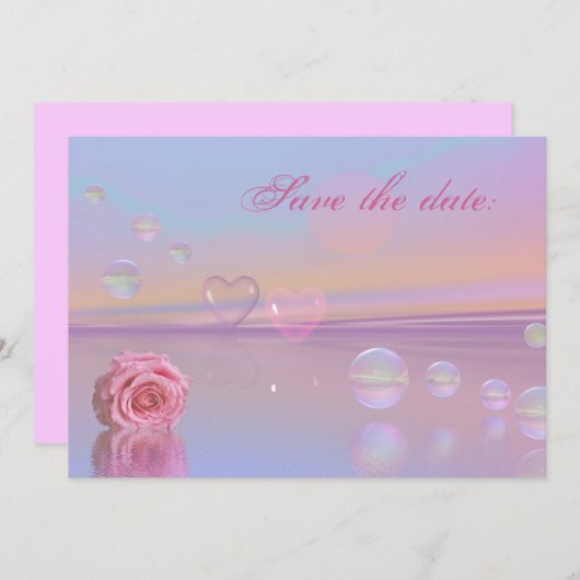 Kaart voor aankondiging van reservering van de dat (Voorkant / Achterkant)