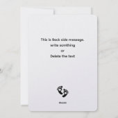 Kaart voor aankondiging zwangerschap eerste oma (Achterkant)