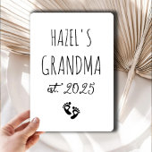 Kaart voor aankondiging zwangerschap eerste oma