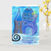 Kaart voor aanmoediging - Licht vinden in het duis (Gele Bloem)