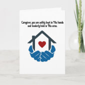 Kaart voor aanmoediging van Christelijke verzorger (Voorkant)