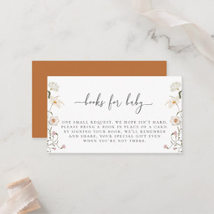 Kaart voor aanvraag van een Wildflower Book Plaatskaartje