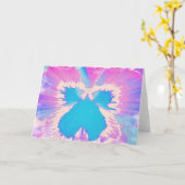 Kaart voor Abstracte notitie voor vlinderbloembloe (Gele Bloem)