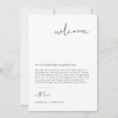 Kaart voor ADELLA Modern Minimum Welcome Letter-ti (Voorkant)