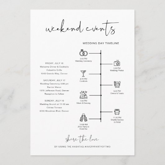 Kaart voor ADELLA Modern Minimum Welcome Letter-ti (Achterkant)