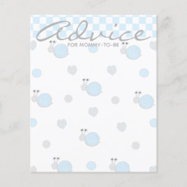 Kaart voor advies over het baby shower "Snippers e