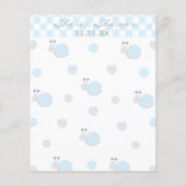 Kaart voor advies over het baby shower "Snippers e (Achterkant)