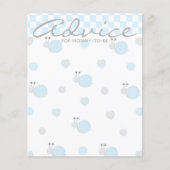 Kaart voor advies over het baby shower "Snippers e (Voorkant)