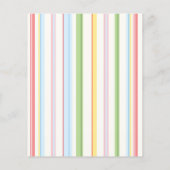 Kaart voor advies van het baby shower "Flowers & S (Achterkant)