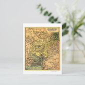 Kaart voor Afghanistan en omringende landen (Staand voorkant)