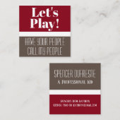 Kaart voor afspeeldatum kind Modern & Fun Vierkante Visitekaartje (Voorkant / Achterkant)