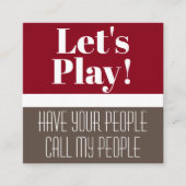 Kaart voor afspeeldatum kind Modern & Fun Vierkante Visitekaartje (Voorkant)